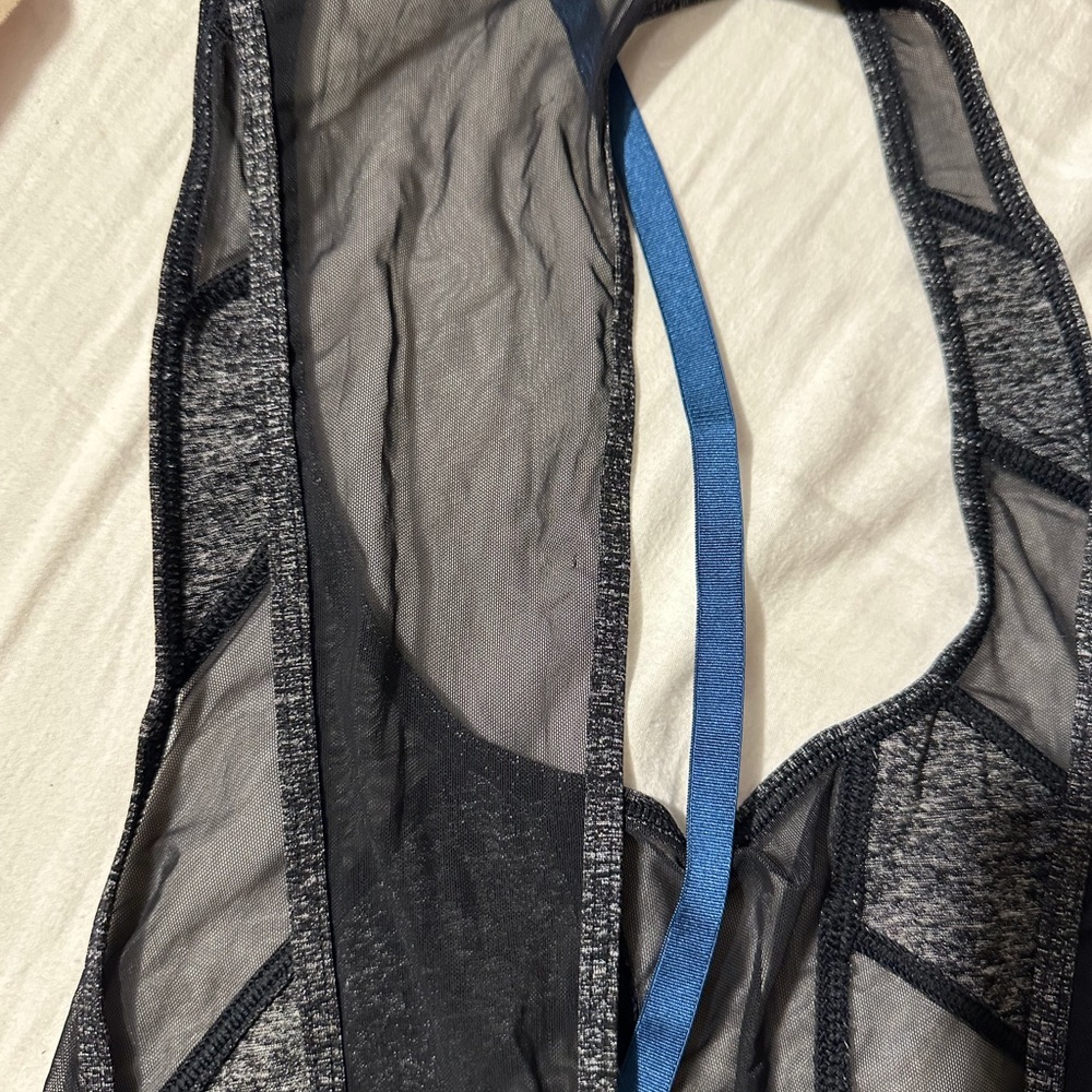 Lululemon Athletica Gray and Black Asymmetrical Cut Out Tank Top. Good cond. - Picture 8 of 8